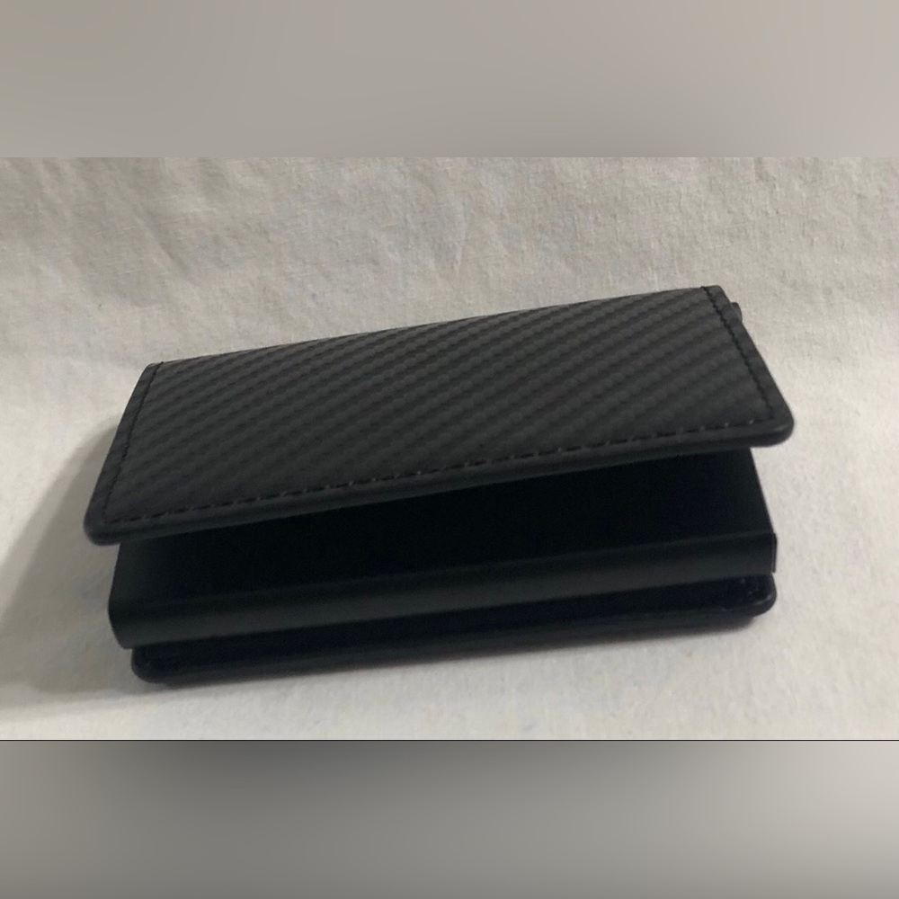 Men’s wallet anti theft casual multi cards money slots. Black - Picture 5 of 8